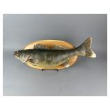 Mike Borrett Hand Carved Walleye Plaque