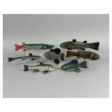 7 James Wayman Fish Spearing Decoys