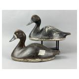 Early Frank Strey Pr. of Bluebill Duck Decoys