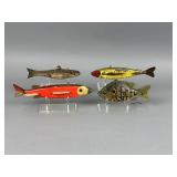 4 Minnesota Fish Spearing Decoys