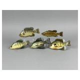 5 Marcel Meloche Fish Spearing Decoys