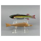 2 Fish Decoys by Bill Green & Frank Misera