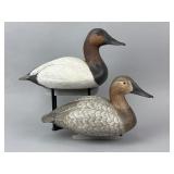Al Glassford Pr. of Canvasback Duck Decoys
