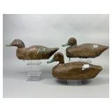 3 Wisconsin Mallard Hen Duck Decoys