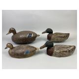 4 Wisconsin Cork Duck Decoys