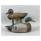 2 Wisconsin Mallard Duck Decoys
