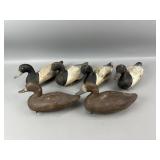 6 Paul Gibson Bluebill Duck Decoys