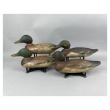 4 Mason Mallard Drake Duck Decoys