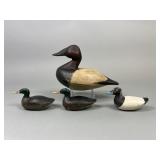 4 Miniature Decoy Carvings