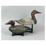 2 Wisconsin Canvasback Drake Duck Decoys