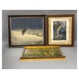 3 Vintage Pieces of Wall Art