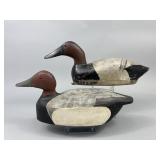 2 Wisconsin Canvasback Drake Duck Decoys