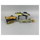 5 Marcel Meloche Fish Spearing Decoys