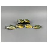 6 Marcel Meloche Fish Spearing Decoys