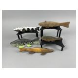 5 Chapman Family Fish Spearing Decoys