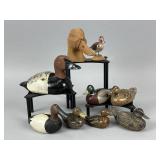 9 Various Miniature Decoys