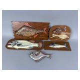 5 Ziggy Ostrowski Fish Carvings