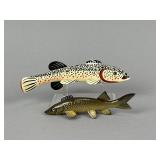 2 Sonny Bashore Fish Spearing Decoys