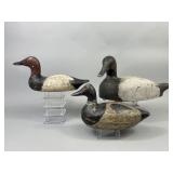 3 Drake Duck Decoys