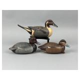 3 Emanuel E. Corradetti Miniature Decoys
