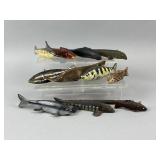 11 Vintage Fish Spearing Decoys