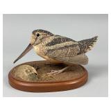 Robert & Virginia Warfield Hand Carved Woodcock