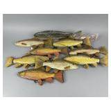 9 Decorative Wooden Fish