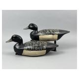 2 Stanley Grant Bluebill Drake Duck Decoys