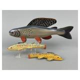 3 Dan Wiswell Fish Spearing Decoys