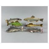 6 Fish Spearing Decoys
