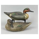 Marty Hanson Pr. of Green-Winged Teal Duck Decoys