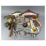 Assortment of Fishing Memorabilia