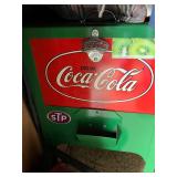 Coca Cola cooler on casters 