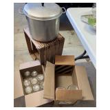 Canning supplies stock pots 