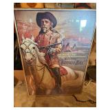 Buffalo bill framed picture 