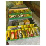 Several antique fishing lures 