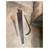 Antique saw corn knife 