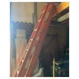 Fiber glass extension ladders 