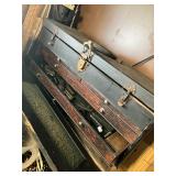 Machinest tool box with machinist tools 