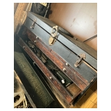 Machinest tool box with machinist tools 
