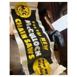 Several new old stock advertising posters/banners 