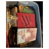 Totes full of books 
