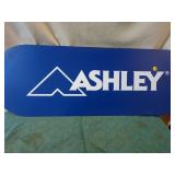 "Ashley", heavy plastic sign/name plate.