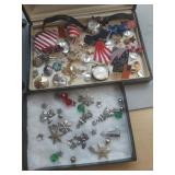 Misc. jewelry, pins, necklaces,and