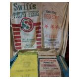 Feed and seed bags. (4)