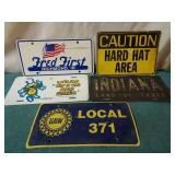Vehicle front plates, Caution sign & Land of