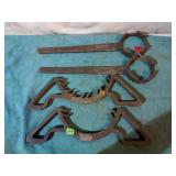 Small Engine flywheel brass tools.