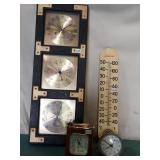Baby Ben, working. Barometer,thermometers,