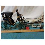 C.I. horse & carriage w/ driver & passenger