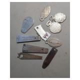Antique watch case openers.